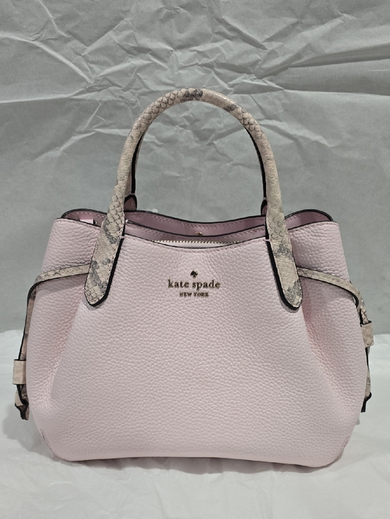 kate spade Handbags - Kate Spade Dumpling Snake Embossed Small Satchel, Shimmer Pink Multi